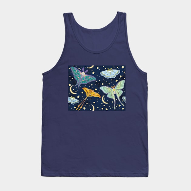 Moon Moths Tank Top by Pamelandia